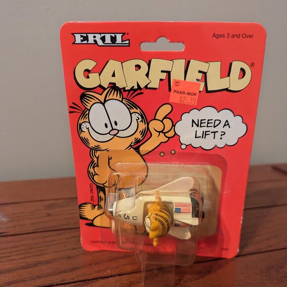 Garfiled the Cat Ertl Need a Lift? Diecast Car USA Space Shuttle Vintage 1978 - Picture 1 of 4